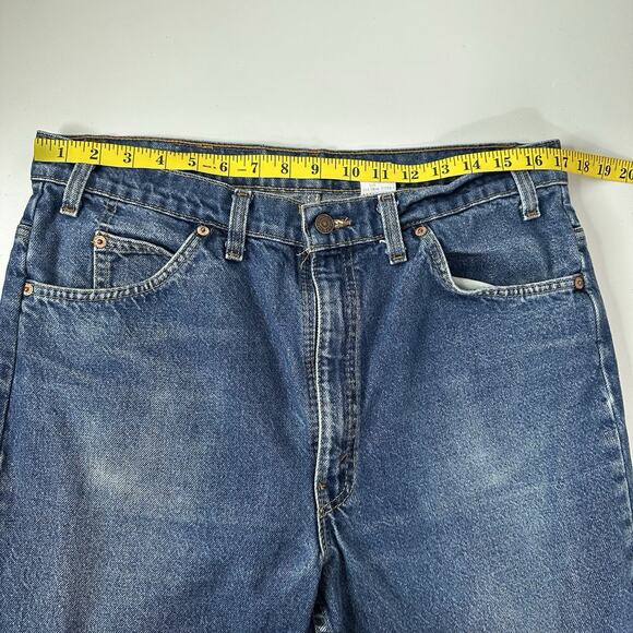 Vintage 70s Levis 517 Denim Jeans 38X32 Orange Tab Boot Cut Distressed - Picture 11 of 15